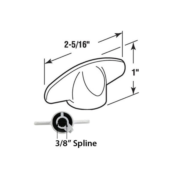 Andersen T-Handle 3/8 Spline Casement / Awning Windows - 2 Colors