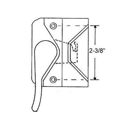 Sash Lock, 2-3/8 Inch Screw Holes, Left