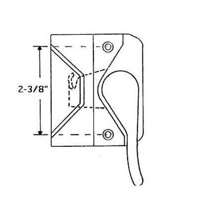 Casement Sash Lock, 2-3/8 Inch Holes C-C, Right