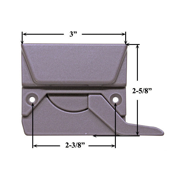 Left Hand Sash Lock With 2-3/8 Inch Screw Holes -