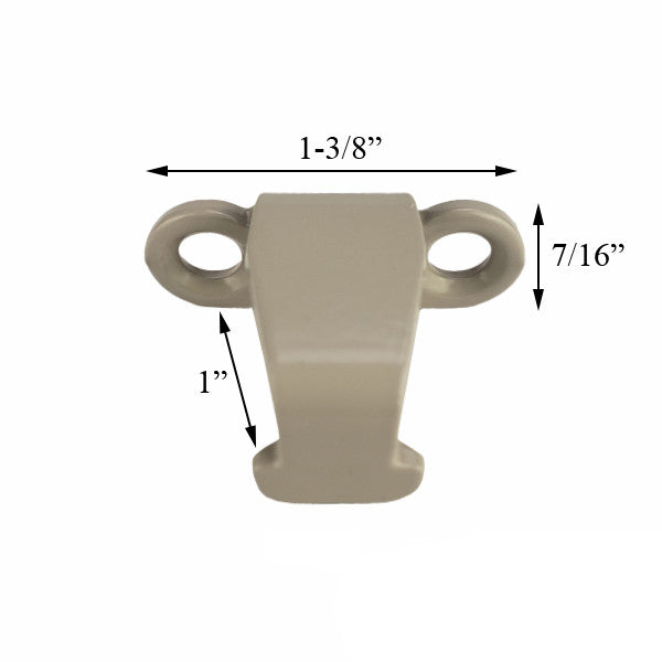 Sash Lock Keeper 7/8 inch Screw Hole Spacing - Steel