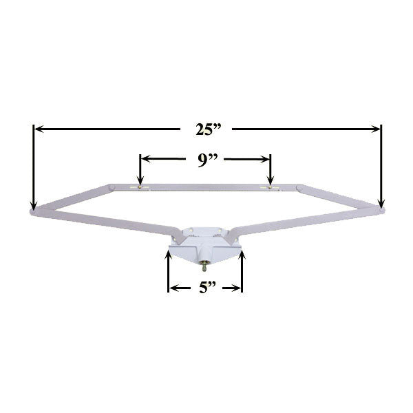 Truth Operator, Roto Crank, 25 Inch Dual Arm, Scissor Type, Double Hook -