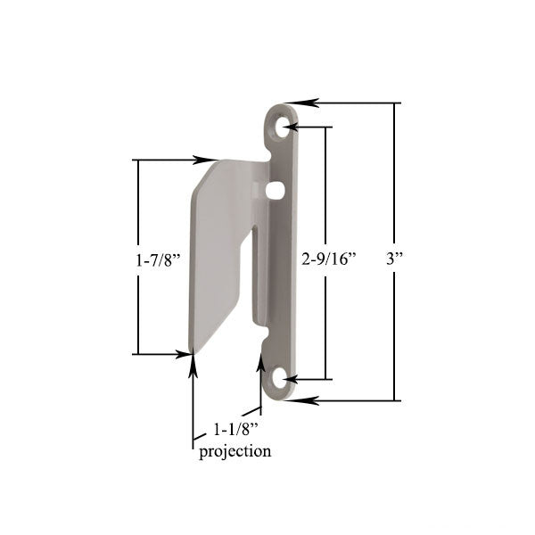 3-Hole Flange Keeper - Left Hand