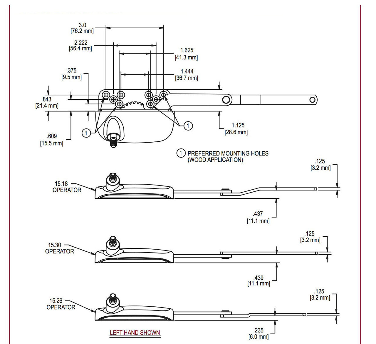 Casement Operator, Integrity by Marvin, LH - Almond Frost