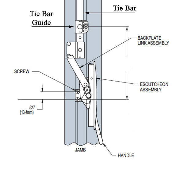 Truth Mirage Multi-Point Lock Assembly - White
