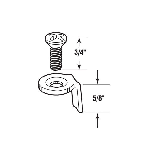 Clevis and Screw for Single Hole Locking Handle - Aluminum