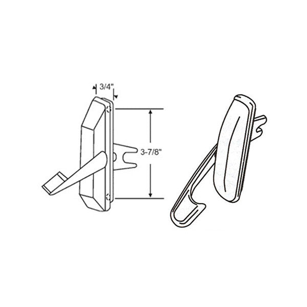 Multi-point Sash Lock, 1-1/8 Non-Handed - White