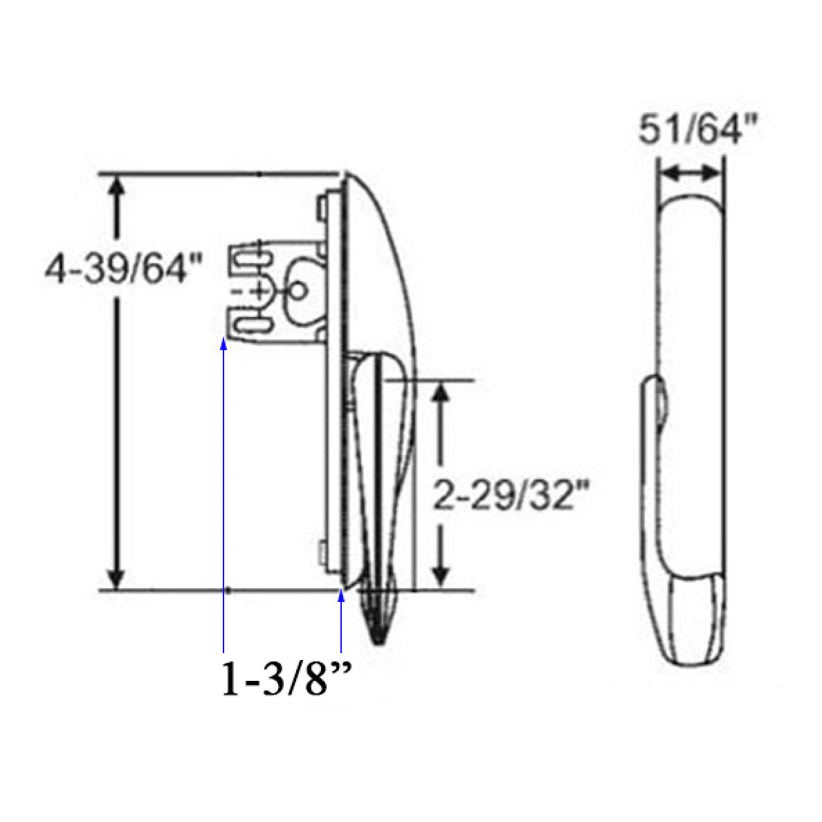 Multi-point Sash Lock,1-3/8 Fork, Non-Handed, Maxim