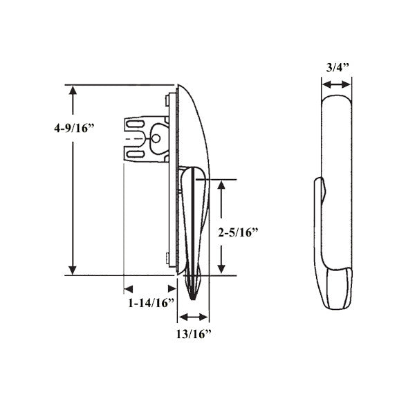 Non-Handed Truth Multipoint Maxim Sash Lock 1-7/8 Fork - White