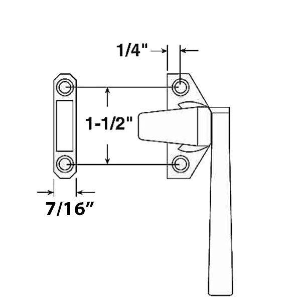 Keeper for Cam Handle for Hopper/Basement Window