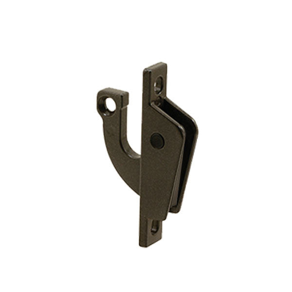 Casement Window Top Locking Latch, Tie Bar, 2-3/8 Inch Screw Spacing - Chestnut Bronze
