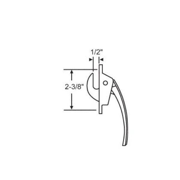 Locking Handle, 2-3/8" Screw Spacing -