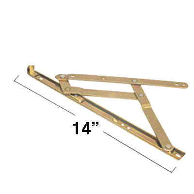 4 Bar Hinges 14 inch Window Track, Truth 34.20 - Stainless Steel