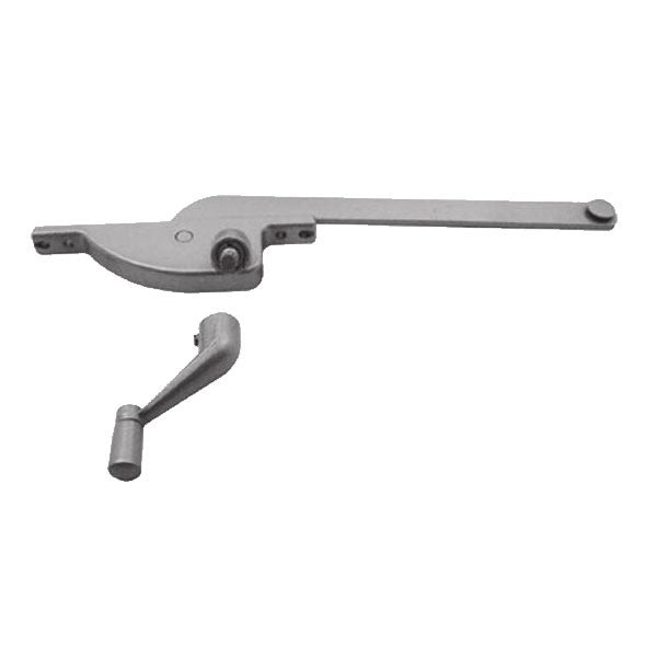 Casement Window Operator, 8" Arm, Left Hand, Teardrop Body, Steel Casement