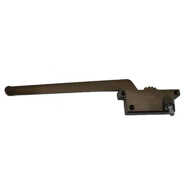 Casement Window Operator, 9 inch Arm, 3 Screw Hole, Right Hand - Light Bronze
