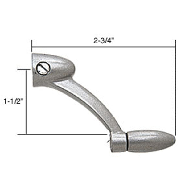 Crank Handle, 5/16 Spline, Streamlined - Aluminum