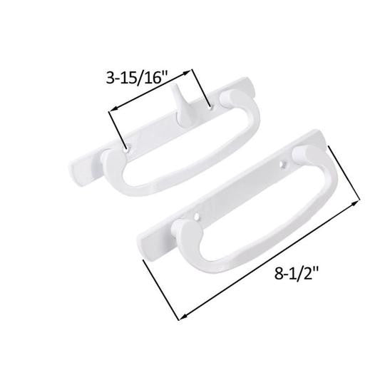 Truth Hardware Legacy Sliding Glass Door Handle Set With 3-15/16" Screw Holes