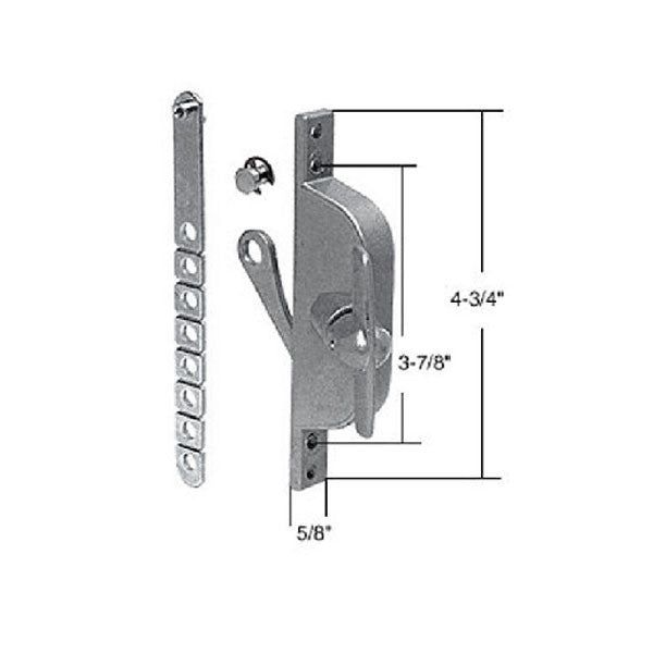 Universal Jalousie/Louver Window Operator with T-Handle, Adjustable Link, Non-Handed