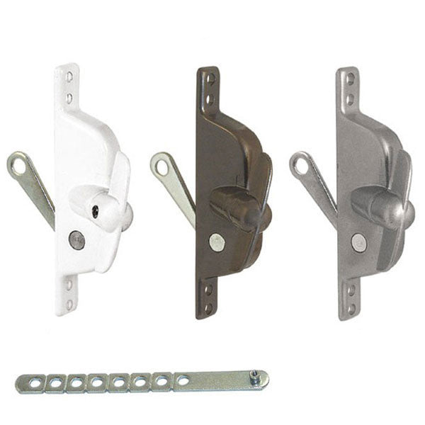 Universal Jalousie/Louver Window Operator with T-Handle, Adjustable Link, Non-Handed