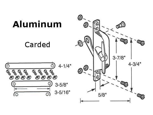 Jalousie/Louver Window Operator, with 3 Link Assort: 3 inch,3-5