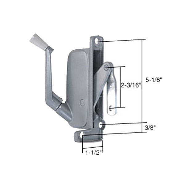Type 3 Awning Window Operator, Miami Windows, Left Hand - Aluminum