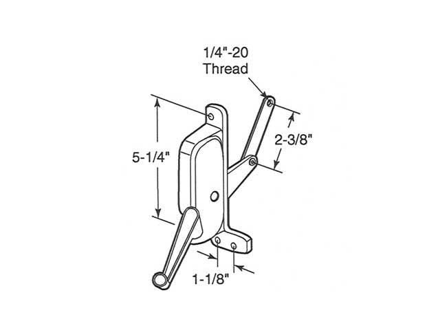 Operator, Type 2 Awning Window, Metal, Each - Aluminum