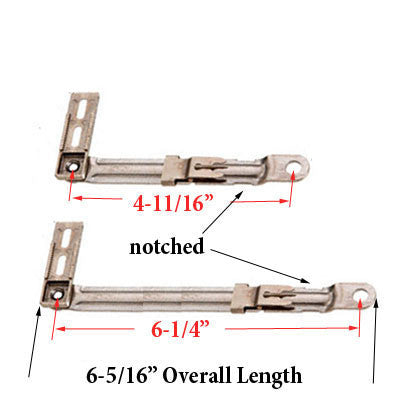 Roto 6-5/16 Roto-Dyad Connecting Arm Bracket - Notched