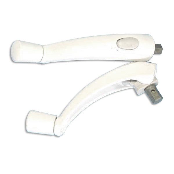Crank Handle, Hex Folding Roto Casement - White *DISCONTINUED*