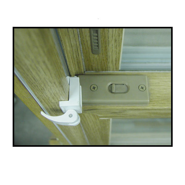 Lock for Vinyl Windows - White