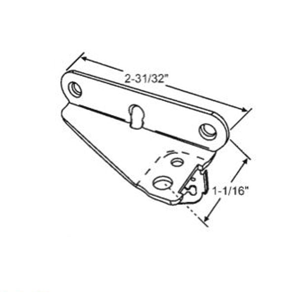 Roto Sash Bracket Assembly 35mm Face mount, Left Hand