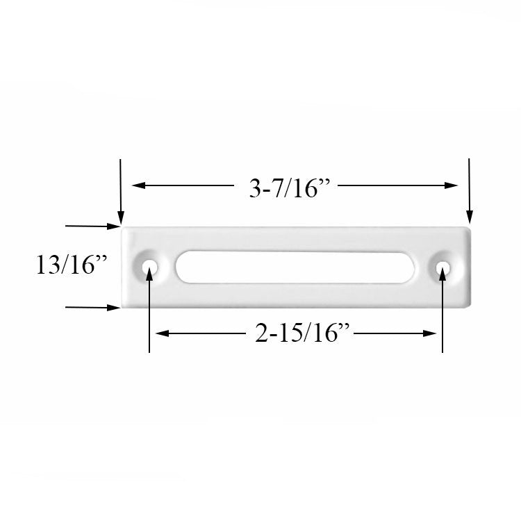 Roto Mounting Bracket,Handle Lock Assembly for Casement Window - White