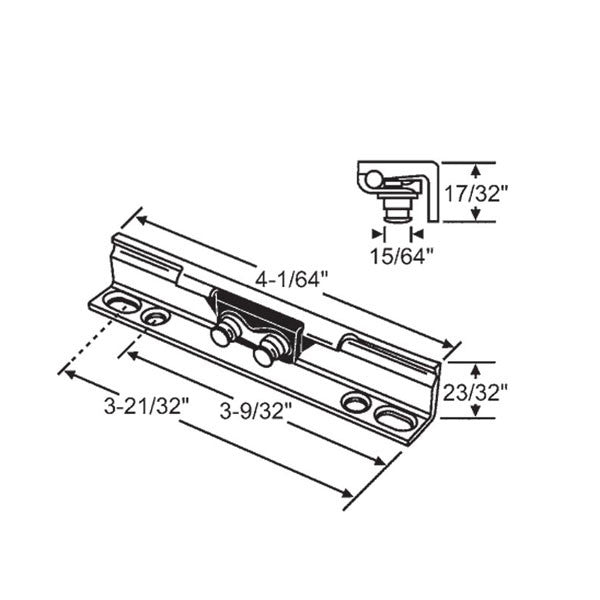Roto Mounting Bracket, Facemount - X Drive Awning Operator