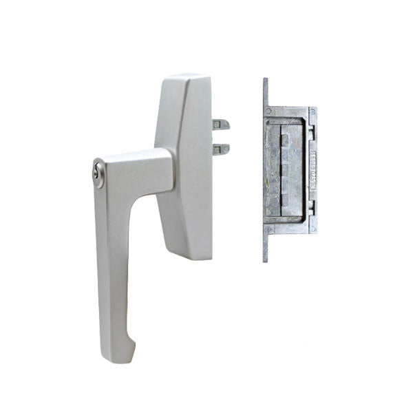 Roto Locking Window Handle, Keyed - Aluminum