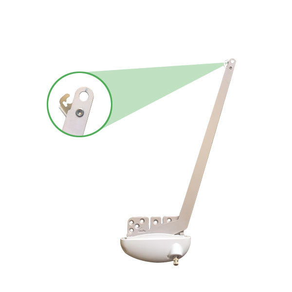 Roto 13-1/2" Single Arm X-Drive, LH Vinyl Window Application