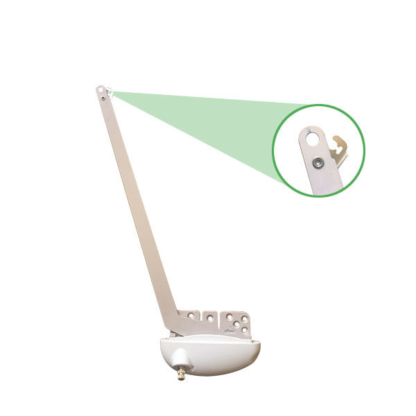 Roto 13-1/2" Single Arm X-Drive, Right Hand, Vinyl Casement Window operator