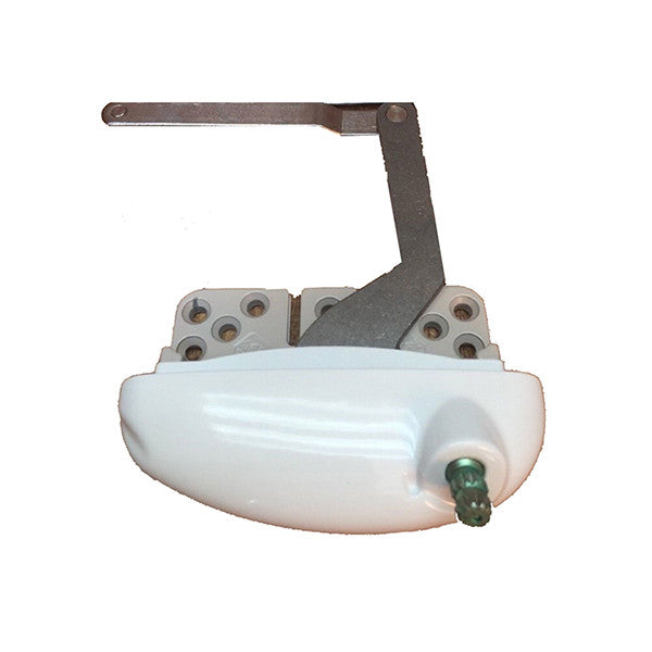 Roto 8-1/64" Right Hand X Drive Stainless Steel Split Arm Operator with Notched Base -