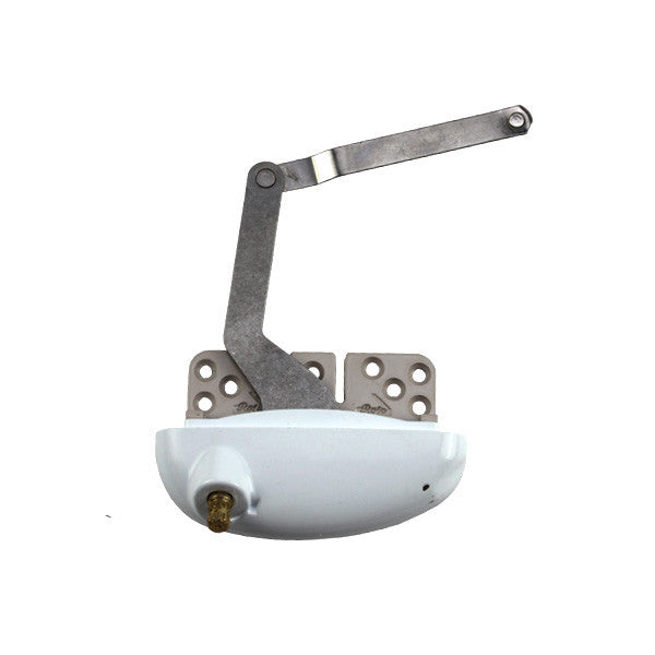 Roto 8-1/64" Stainless Steel Split Arm, X-Drive, LH Vinyl Window Application