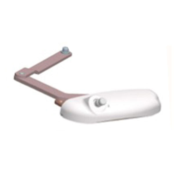 Roto 8-1/64" Split Arm X-Drive, LH inverted for Vinyl Window Application - White