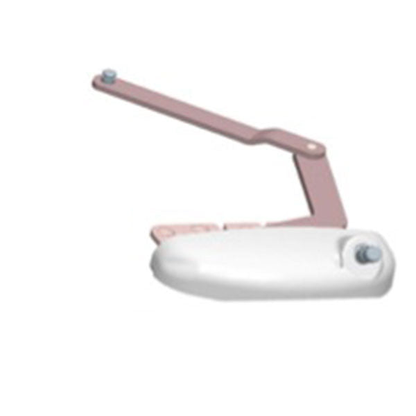 Roto 8-1/64" Split Arm X-Drive, RH Inverted for Vinyl Window Application - White