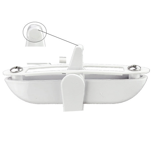 Multipoint Sash Lock, Casement Lock Handle, LH - White