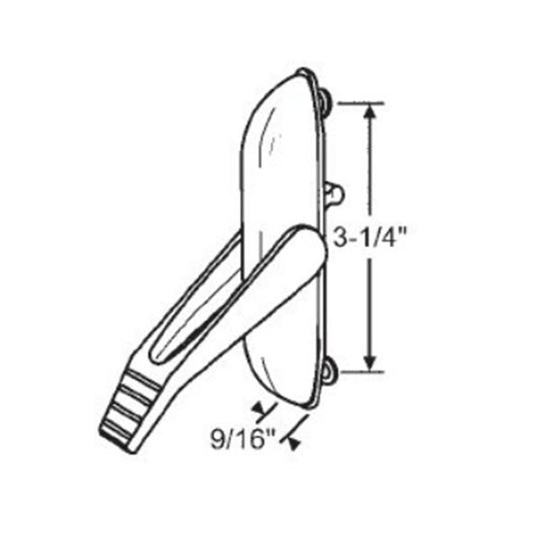 Multipoint Sash Lock, Casement Lock Handle, RH - White