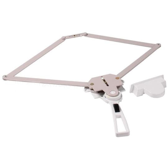 Truth Hardware Regular Hand 20-1/2" Single Pull Lever Window Operator 1/2" Space For Housing With Removable Escutcheon - White