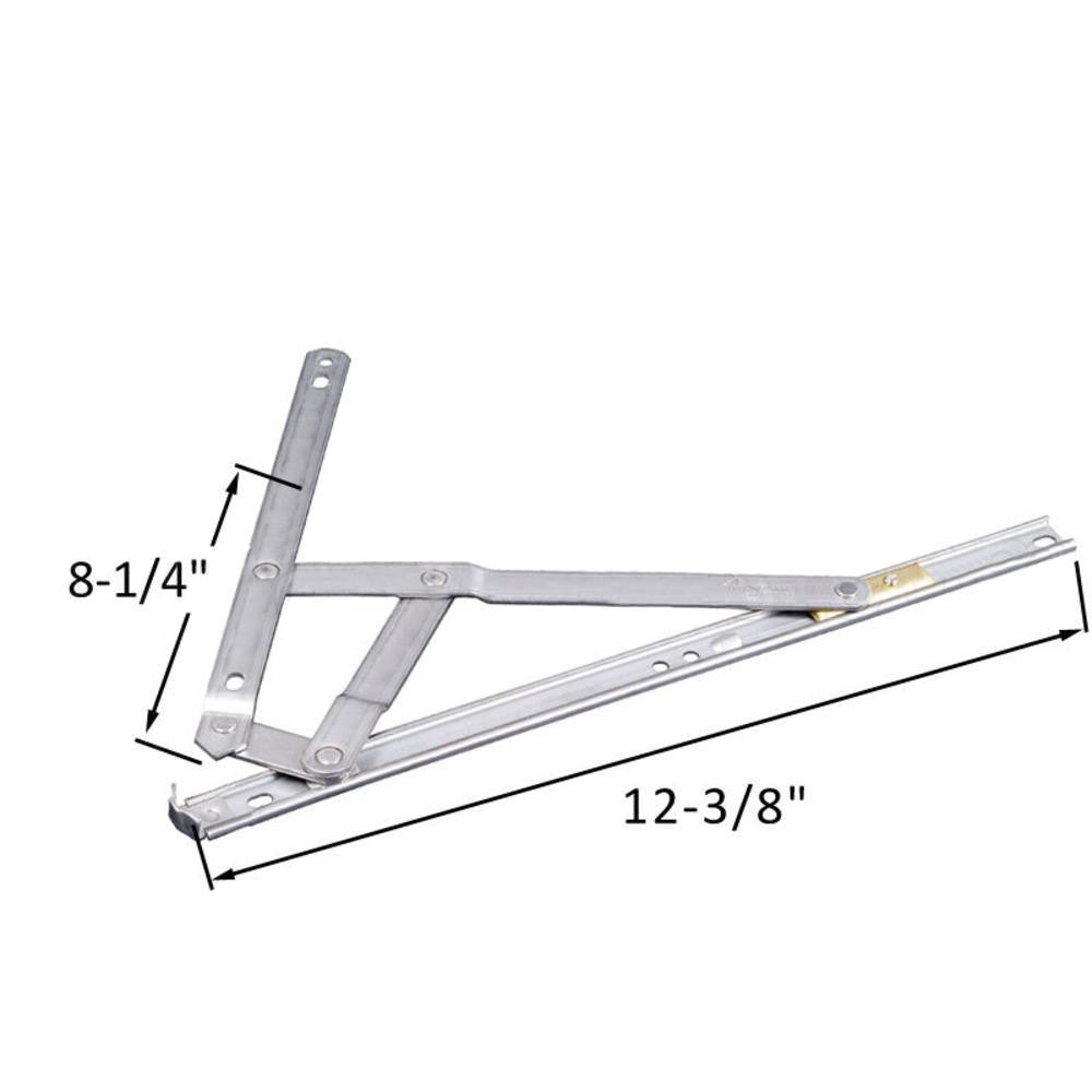 Truth Hardware Egress Stainless Steel 4-Bar Casement Window Hinge