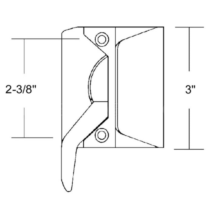 Truth Hardware "Entrygard" Sash Lock With 2-3/8" Screw Holes - Coppertone