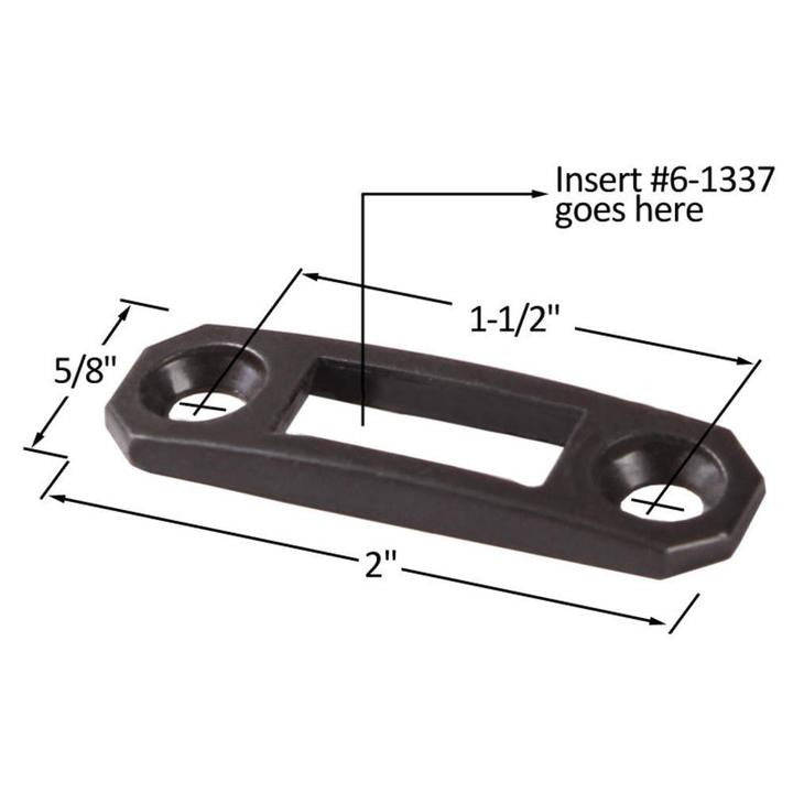 Truth Hardware Locking Handle Strike Plate - Chestnut Bronze