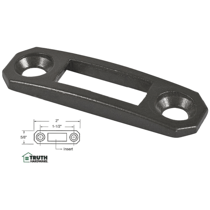Truth Hardware Locking Handle Strike Plate - Chestnut Bronze