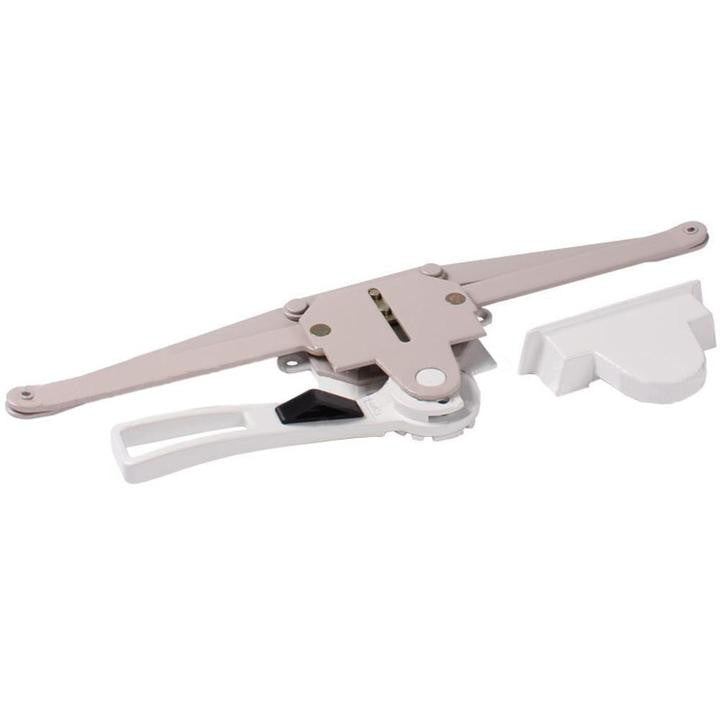 Truth Hardware 13-1/8" Single Pull Lever Window Operator 1/2" Space For Housing With Removable Escutcheon - White