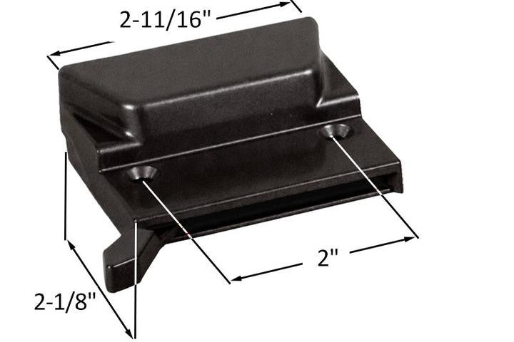 Truth Hardware Low Profile Window Sash Lock With 2" Screw Holes - Black