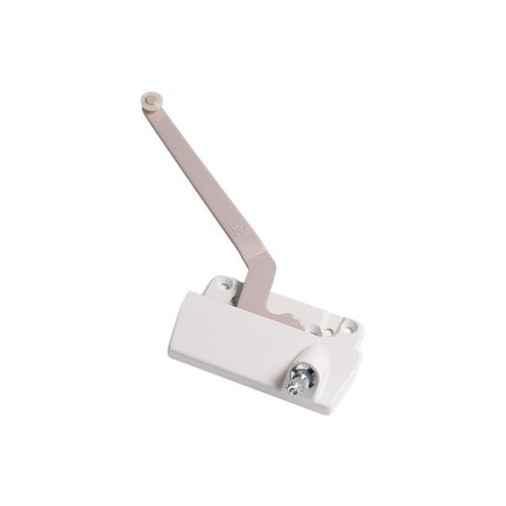 Truth Hardware Traditional Offset Single Arm Left Hand Casement Window Operator With 7-1/2" Arm - White