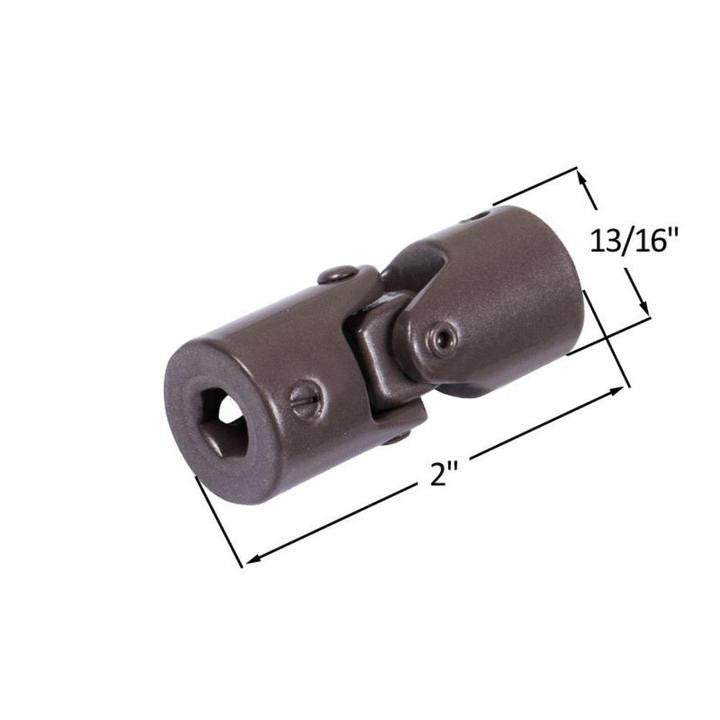 Truth Hardware Awning Window Operator Universal Joint for 5/16" Spline Size - Brown